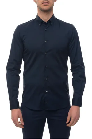 FAY Heren, Overhemden, Blauw, Maat: 4XL Katoen