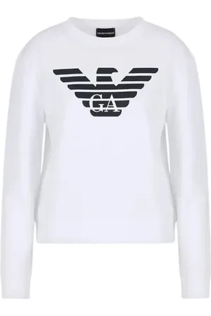 Emporio Armani Dames, Sweatshirts & Hoodies, Wit, Maat: XS Katoen