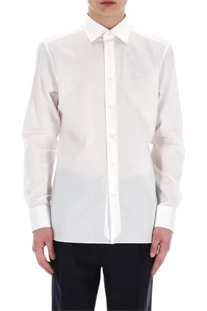 Ermenegildo Zegna Heren, Overhemden, Wit, Maat: 2XL Katoen