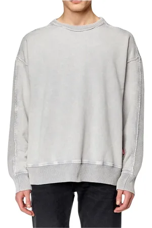Diesel Heren, Sweatshirts & Hoodies, Grijs, Maat: L Katoen