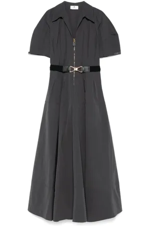 Elisabetta Franchi Dames, Jurken, Blauw, Maat: S Nylon