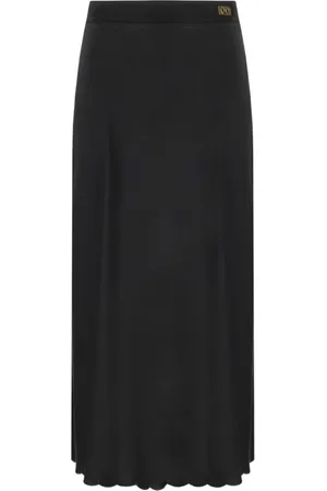 Elisabetta Franchi Dames, Rokken, Zwart, Maat: XS Satijn