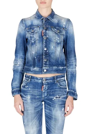 Dsquared2 Dames, Jassen, Blauw, Maat: S Denim