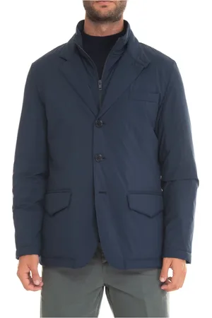 FAY Heren, Jassen, Blauw, Maat: 3XL Poliester