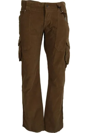 ERMANNO SCERVINO Heren, Broeken, Bruin, Maat: S Corduroy