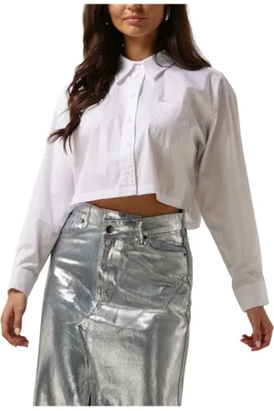 Co`Couture Dames, Blouses & Shirts, Wit, Maat: XL Katoen
