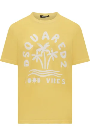 Dsquared2 Heren, Tops, Geel, Maat: XL Katoen