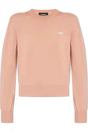 Dsquared2 Dames, Truien, Roze, Maat: L Katoen