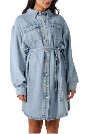 7 for all Mankind Dames, Jurken, Blauw, Maat: M