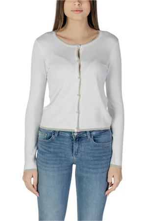 Liu Jo Dames, Truien, Wit, Maat: S Viscose