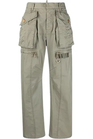 Dsquared2 Dames, Broeken, Groen, Maat: 2XS Katoen