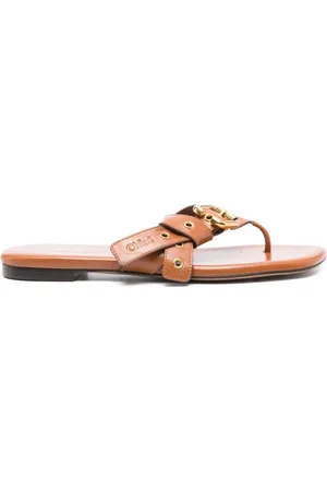 Chloé Dames, Schoenen, Bruin, Maat: 37 EU Leer