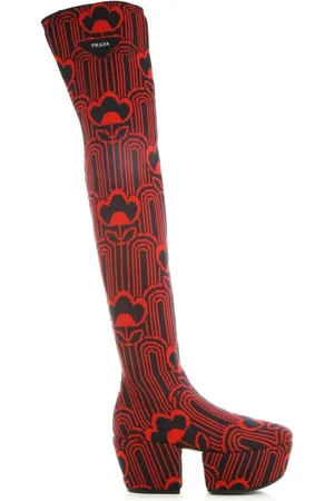 Prada Dames, Schoenen, Rood, Maat: 36 EU