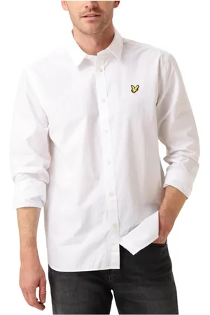 Lyle & Scott Heren, Overhemden, Wit, Maat: S Katoen