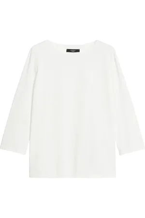 Max Mara Dames, Tops, Wit, Maat: XL Katoen