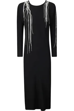 DRIES VAN NOTEN Dames, Jurken, Zwart, Maat: M Viscose