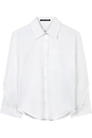Luisa Cerano Dames, Blouses & Shirts, Wit, Maat: M Gabardine