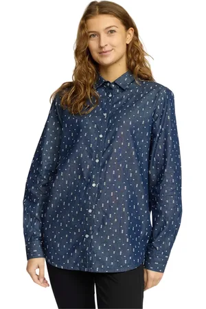 2-Biz Dames, Blouses & Shirts, Blauw, Maat: M Denim