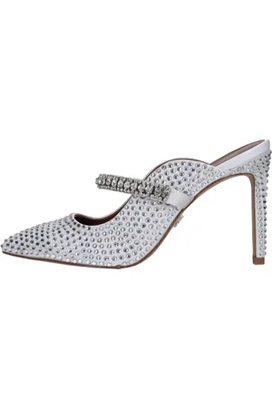 Kurt Geiger Dames, Schoenen, Grijs, Maat: 38 EU Satijn