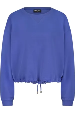 Lady Day Dames, Sweatshirts & Hoodies, Blauw, Maat: M Katoen
