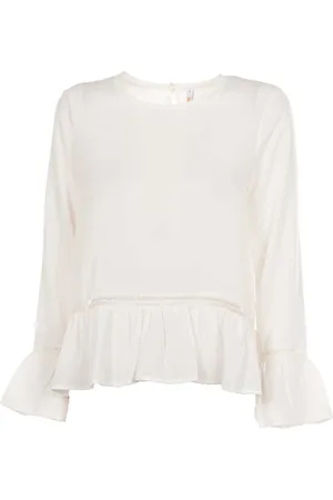 sun68 Dames, Blouses & Shirts, Wit, Maat: S