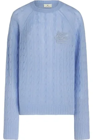 Etro Dames, Truien, Blauw, Maat: XS Kasjmier