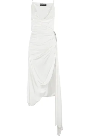 DAVID KOMA Dames, Jurken, Wit, Maat: XS Jersey