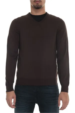 HUGO BOSS Heren, Truien, Bruin, Maat: XL Wol