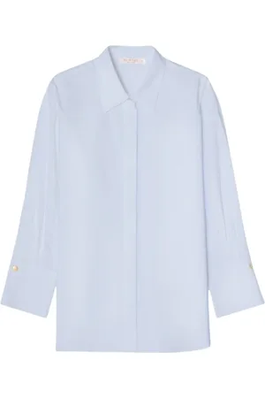 BUSNEL Dames, Blouses & Shirts, Blauw, Maat: XS Katoen