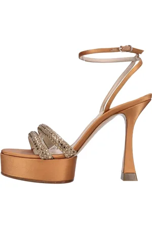 Casadei Dames, Schoenen, Oranje, Maat: 37 EU Satijn