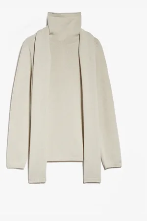 Max Mara Dames, Truien, Wit, Maat: L Wol