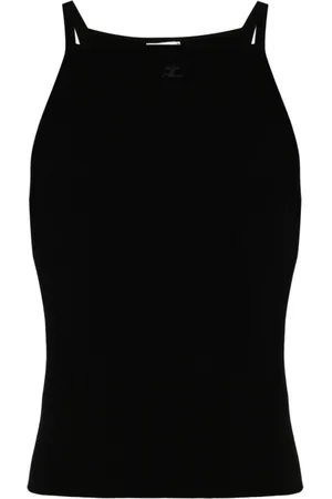 Courrèges Dames, Tops, Zwart, Maat: M Viscose