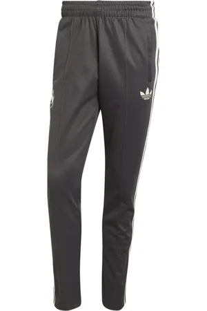 adidas Heren, Broeken, Grijs, Maat: L Katoen