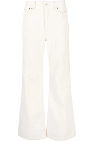 Dondup Dames, Broeken, Wit, Maat: W27 Corduroy