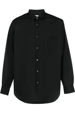 Comme des Garçons Heren, Overhemden, Zwart, Maat: XL Wol