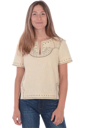 Max Mara Dames, Blouses & Shirts, Wit, Maat: L Katoen
