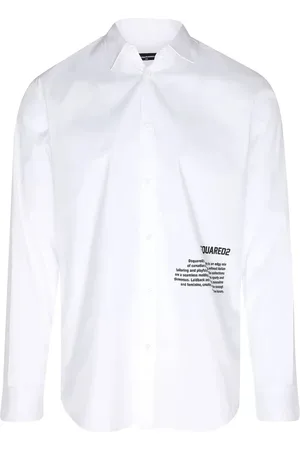 Dsquared2 Heren, Overhemden, Wit, Maat: M Katoen