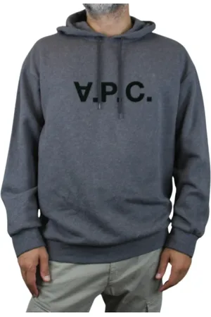 A.P.C. Heren, Sweatshirts & Hoodies, Grijs, Maat: L Katoen