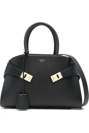 Salvatore Ferragamo Dames, Tassen, Zwart, Maat: ONE Size Leer