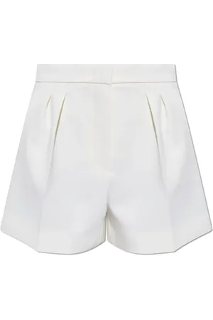 Max Mara Dames, Korte broeken, Wit, Maat: 2XS Wol