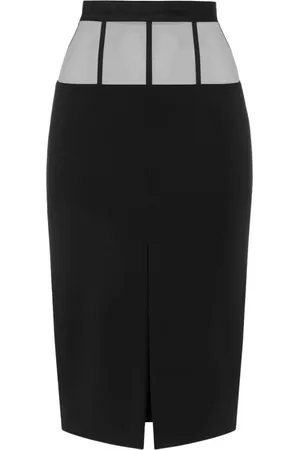 Elisabetta Franchi Dames, Rokken, Zwart, Maat: S Poliester