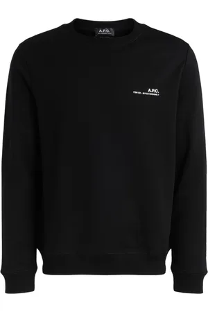 A.P.C. Heren, Sweatshirts & Hoodies, Zwart, Maat: S Katoen