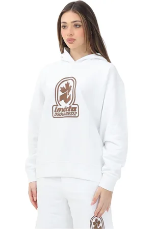 Dsquared2 Dames, Sweatshirts & Hoodies, Wit, Maat: S Katoen