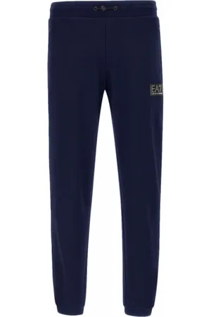 EA7 Heren, Broeken, Blauw, Maat: L