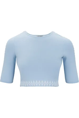 Elisabetta Franchi Dames, Truien, Blauw, Maat: M Viscose