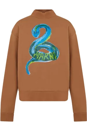 Marni Heren, Sweatshirts & Hoodies, Bruin, Maat: XL Katoen