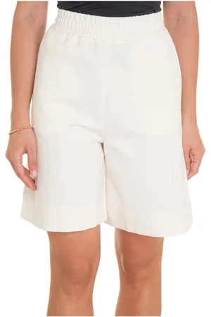 Emporio Armani Dames, Korte broeken, Wit, Maat: XS Viscose