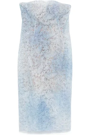 ERMANNO SCERVINO Dames, Jurken, Blauw, Maat: M
