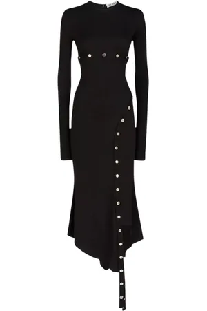 The Attico Dames, Jurken, Zwart, Maat: XS Jersey