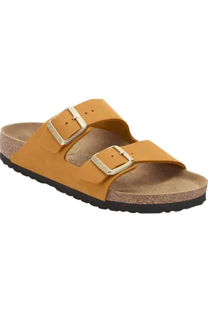 Birkenstock Dames, Schoenen, Oranje, Maat: 39 EU Leer